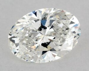 Natural 0.56 Carat F SI1 Oval Diamond