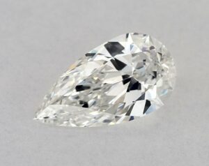 Natural 0.5 Carat G SI1 Pear Diamond