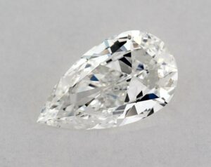 Natural 0.5 Carat F VVS2 Pear Diamond