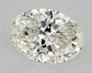 Natural 0.63 Carat J VS1 Oval Diamond