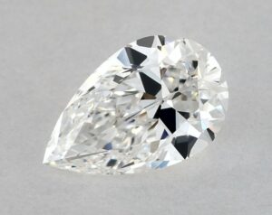 Natural 0.74 Carat F VVS1 Pear Diamond