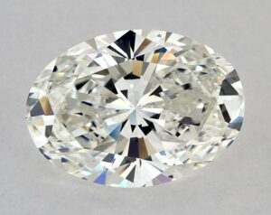 Natural 3.01 Carat H VS1 Oval Diamond