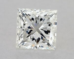 Natural 1 Carat H SI1 Princess Diamond