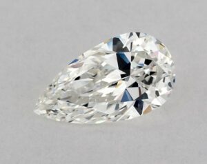 Natural 0.5 Carat G SI1 Pear Diamond