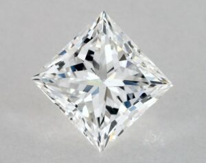 Natural 1 Carat F SI1 Princess Diamond