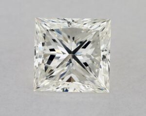 Natural 1.51 Carat I SI1 Princess Diamond