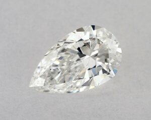 Natural 0.6 Carat F VVS2 Pear Diamond