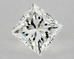 Natural 1.78 Carat H SI1 Princess Diamond