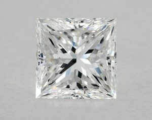 Natural 1.24 Carat E VS2 Princess Diamond