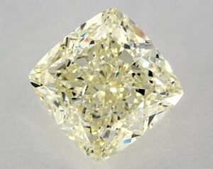 Natural 6.72 Carat Yellow VS1 Cushion Diamond