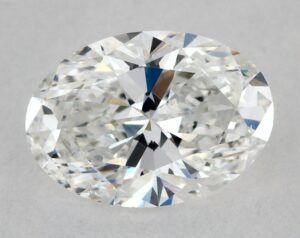 Natural 0.63 Carat F VS2 Oval Diamond