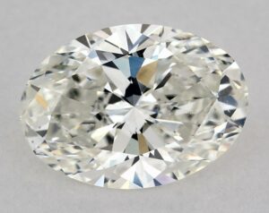 Natural 1.71 Carat H SI1 Oval Diamond