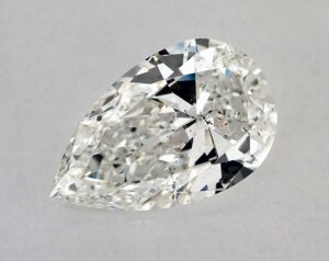 Natural 3.01 Carat G SI2 Pear Diamond