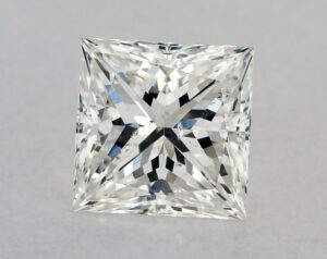 Natural 2.01 Carat I SI2 Princess Diamond