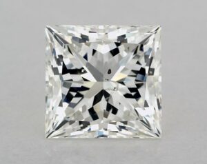 Natural 3 Carat H SI2 Princess Diamond