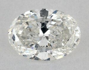 Natural 0.54 Carat H SI2 Oval Diamond