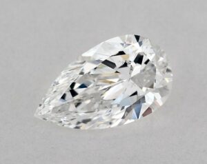 Natural 0.7 Carat D SI2 Pear Diamond