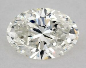 Natural 0.93 Carat H SI2 Oval Diamond