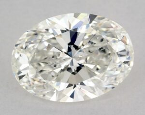 Natural 3 Carat H SI2 Oval Diamond