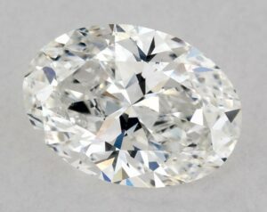 Natural 0.53 Carat F SI2 Oval Diamond