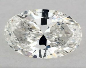 Natural 0.52 Carat G SI2 Oval Diamond