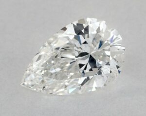 Natural 0.5 Carat F SI2 Pear Diamond
