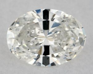 Natural 0.53 Carat F SI2 Oval Diamond