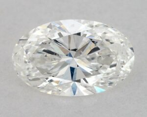 Natural 0.53 Carat F SI2 Oval Diamond