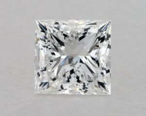 Natural 1 Carat F SI2 Princess Diamond
