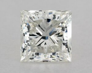 Natural 1 Carat I SI2 Princess Diamond
