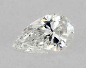 Natural 0.64 Carat F VS2 Pear Diamond