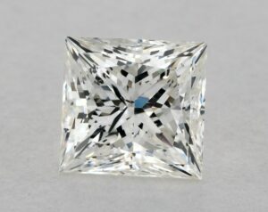 Natural 0.72 Carat I SI2 Princess Diamond