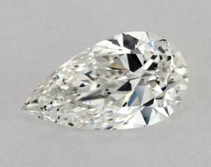 Natural 1 Carat H SI2 Pear Diamond