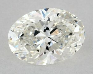 Natural 0.53 Carat J SI1 Oval Diamond