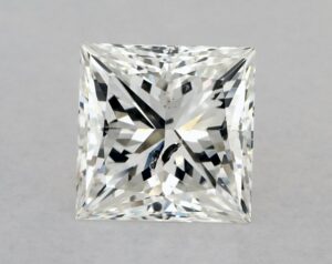 Natural 1.51 Carat H SI2 Princess Diamond