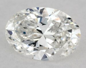 Natural 0.53 Carat E SI2 Oval Diamond