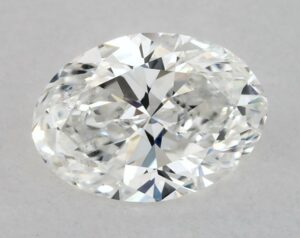 Natural 0.6 Carat F SI2 Oval Diamond