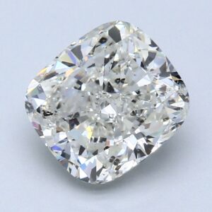 Natural 3.21 Carat J SI2 Cushion Diamond