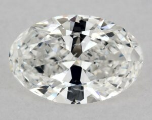 Natural 0.52 Carat F SI1 Oval Diamond