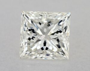 Natural 1.51 Carat J SI2 Princess Diamond