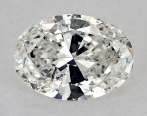 Natural 0.85 Carat G SI2 Oval Diamond