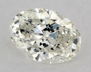 Natural 0.7 Carat J SI2 Oval Diamond