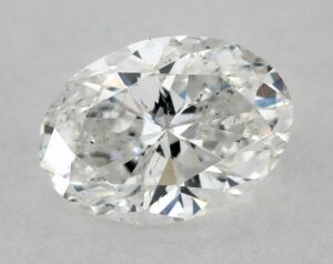 Natural 0.71 Carat F SI2 Oval Diamond