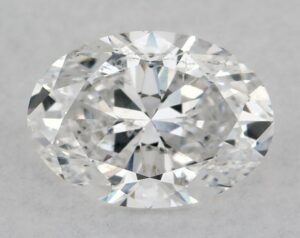 Natural 0.51 Carat D SI2 Oval Diamond