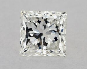 Natural 0.58 Carat H SI1 Princess Diamond