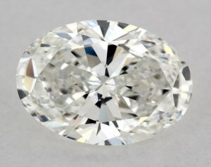 Natural 1.08 Carat G SI1 Oval Diamond