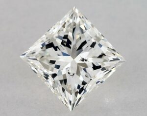 Natural 1 Carat J SI2 Princess Diamond