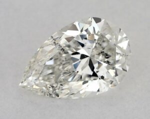 Natural 1 Carat H SI2 Pear Diamond