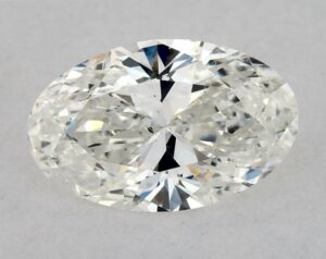 Natural 0.52 Carat H SI2 Oval Diamond