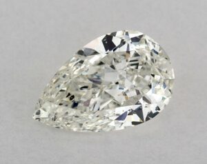 Natural 0.7 Carat I SI2 Pear Diamond